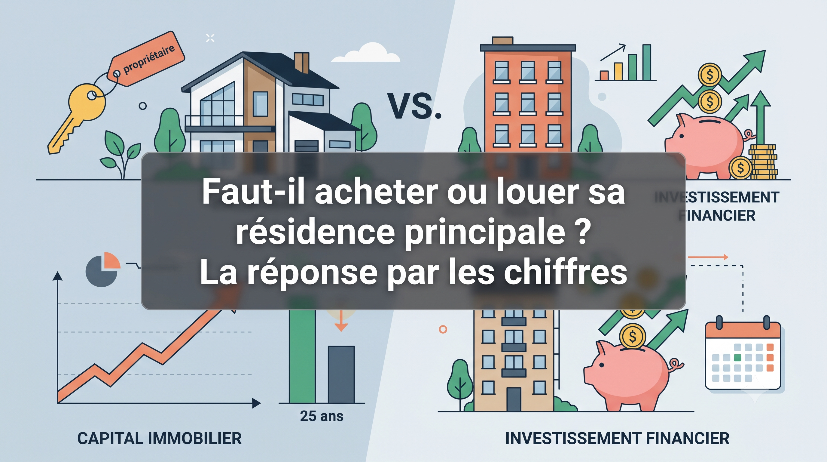Faut-il acheter ou louer sa résidence principale ? La réponse par les chiffres